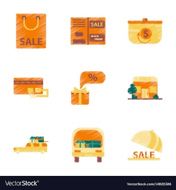 Assembly of flat shading style icon gifts and vector image