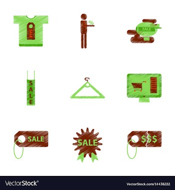 Assembly of flat shading style icon set gifts and vector image