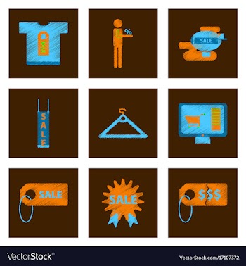 Assembly of flat shading style icon set gifts and vector image
