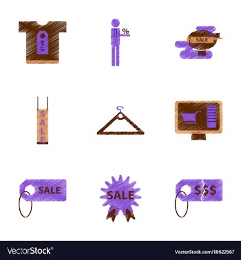 Assembly of flat shading style icon set gifts and vector image