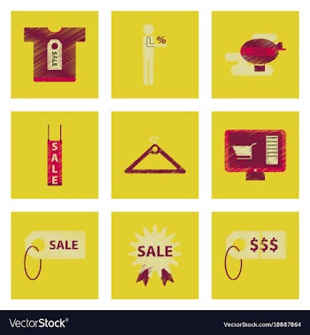 Assembly of flat shading style icon set gifts and vector image