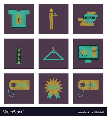 Assembly of flat shading style icon set gifts and vector image