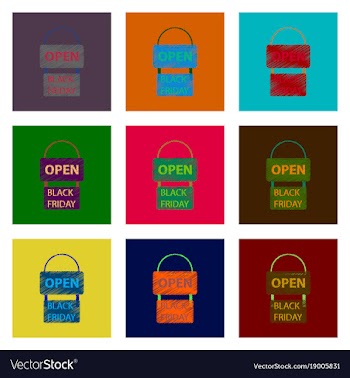 Assembly of flat shading style icon signboard vector image