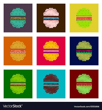 Assembly of flat shading style pixel icon fast vector image