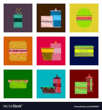 Assembly of flat shading style pixel icon fast vector image