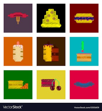 Assembly of flat shading style pixel icon fast vector image