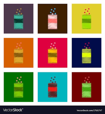 Assembly of flat shading style pixel icon fast vector image