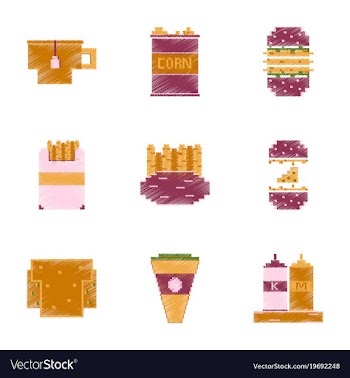 Assembly of flat shading style pixel icon fast vector image
