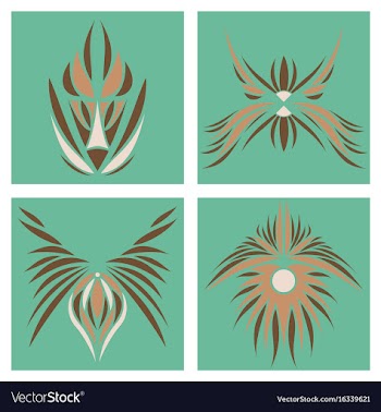 Assembly of oriental patterns vector image