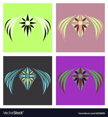 Assembly of oriental patterns vector image
