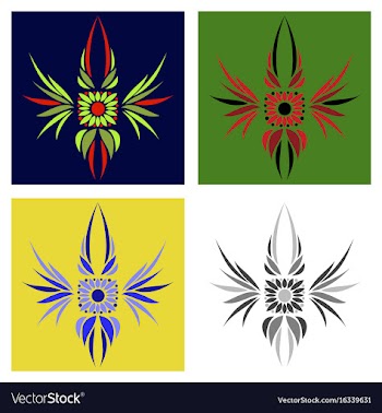 Assembly of oriental patterns vector image