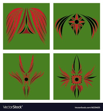 Assembly of oriental patterns vector image