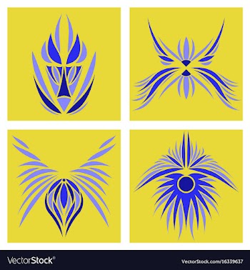 Assembly of oriental patterns vector image