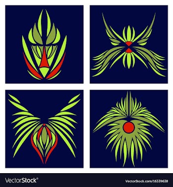 Assembly of oriental patterns vector image