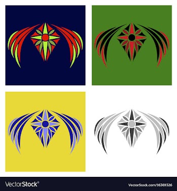 Assembly of oriental patterns vector image