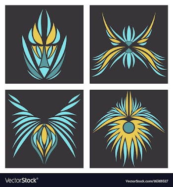 Assembly of oriental patterns vector image