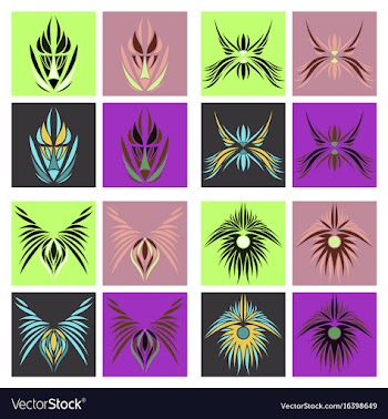Assembly of oriental patterns vector image