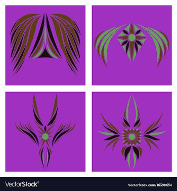 Assembly of oriental patterns vector image