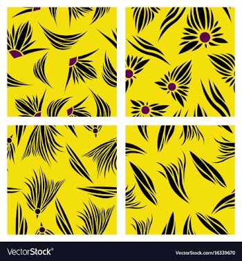 Assembly of patterns in bright style vector image