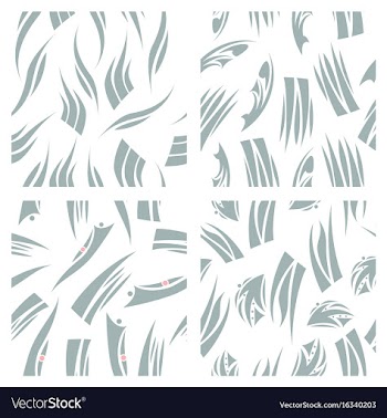 Assembly of patterns in bright style vector image