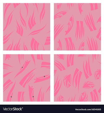 Assembly of patterns in bright style vector image