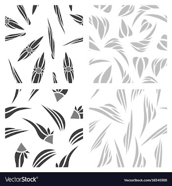 Assembly of patterns in bright style vector image
