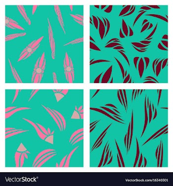 Assembly of patterns in bright style vector image