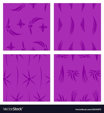 Assembly of patterns in bright style vector image