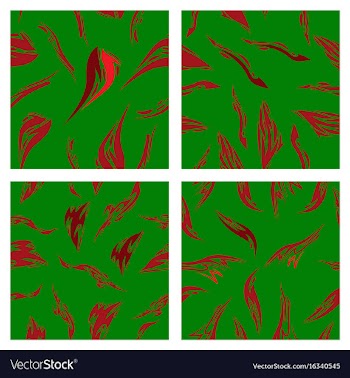 Assembly of patterns in bright style vector image