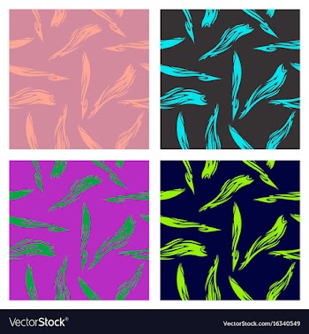 Assembly of patterns in bright style vector image