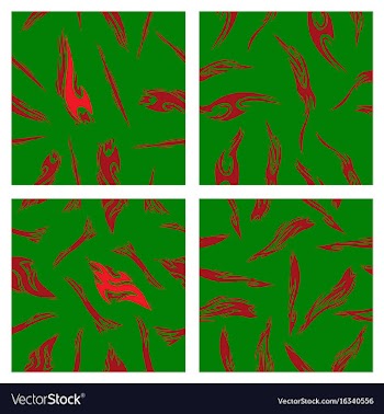 Assembly of patterns in bright style vector image