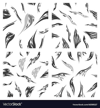 Assembly of patterns in bright style vector image