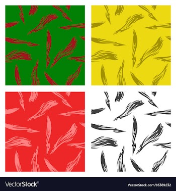 Assembly of patterns in bright style vector image