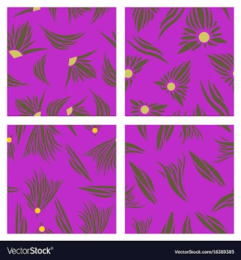 Assembly of patterns in bright style vector image
