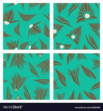 Assembly of patterns in bright style vector image
