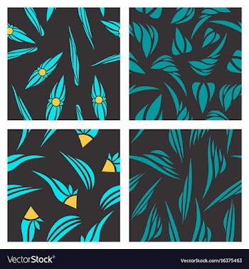 Assembly of patterns in bright style vector image
