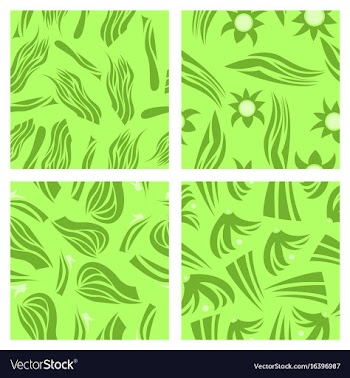 Assembly of patterns in bright style vector image