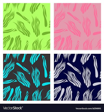 Assembly of patterns in bright style vector image