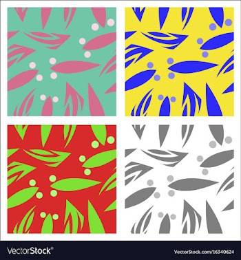 Assembly of patterns in oriental style vector image
