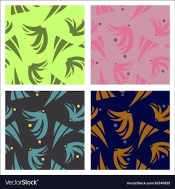 Assembly of patterns in oriental style vector image