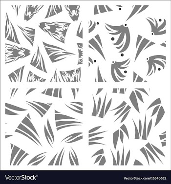 Assembly of patterns in oriental style vector image