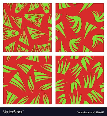 Assembly of patterns in oriental style vector image