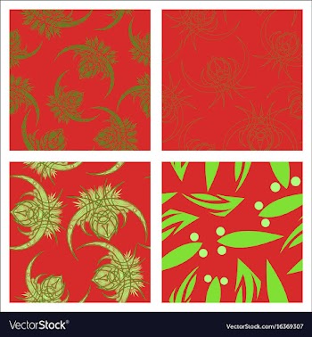Assembly of patterns in oriental style vector image