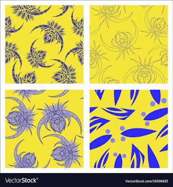 Assembly of patterns in oriental style vector image