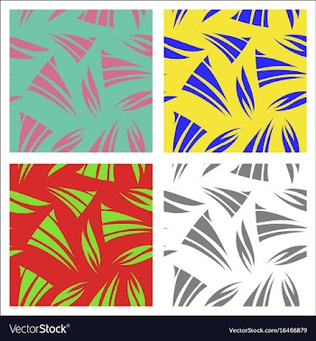 Assembly of patterns in oriental style vector image