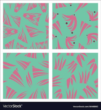 Assembly of patterns in oriental style vector image