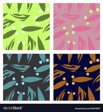 Assembly of patterns in oriental style vector image