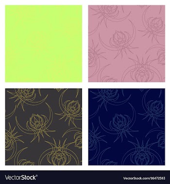 Assembly of patterns in oriental style vector image