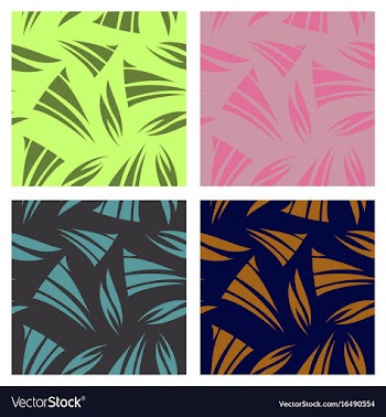 Assembly of patterns in oriental style vector image