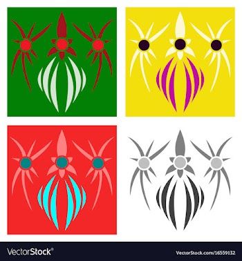 Assembly of patterns in oriental style vector image